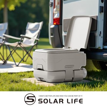 Solar Life 索樂生活 戶外行動馬桶10L.露營馬桶 移動式馬桶 車泊車宿 行動廁所 馬桶椅坐便器