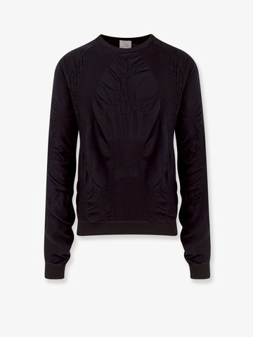 Seamless stretch fabric crew-neck sweater - ROA - gender_Man