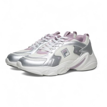 FILA 休閒鞋 INNOVATION 白銀紫 拼接 復古 運動鞋 女 5C941Z894