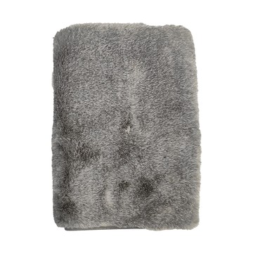 熊圓 仿兔毛陽離子坐墊  雙人(50 x 110cm)  灰色