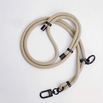 愛北鼻 多功能手機掛繩 8mm 盒裝-可調節 適用多種手機  素色-卡其  1入