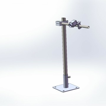 {保固一年 可打統編}海康工業相機視覺CCD地面安裝支架30mm桿子穩定固定光源可調角度