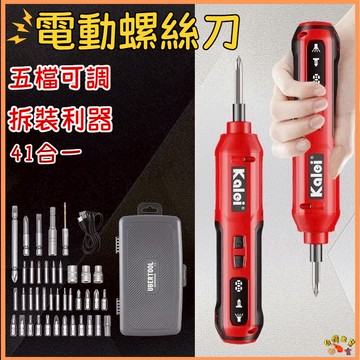 台灣現貨🚢電動螺絲刀 41合1電動螺絲刀 起子機 電動螺絲起子 家用電鑽 螺絲刀 電鑽工具組 電起子 電動起子組