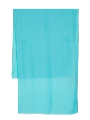 Colombo - twill-weave frayed cashmere-silk scarf - women - Cashmere/Silk - One Size - Blue