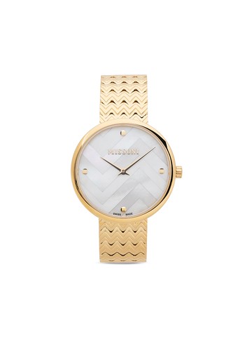 Missoni - M1 Chevron 34mm - women - Steel - One Size - Gold