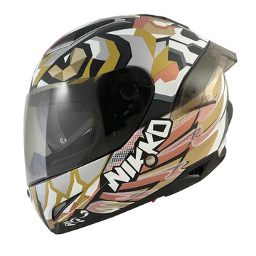 【新品訂購】NIKKO N802S II 方塊鶚鷹 黑金剛石 全罩式安全帽 (內藏墨鏡)【此商品非現貨下單7~14個工作天到貨，如有急用請勿下單或連繫LINE客服確認庫存】