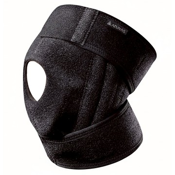 ATUNAS 歐都納半月型矽膠軟骨髕骨軟鐵護膝 A1SAGZ02 運動防護 舒適支撐  均碼  1個  黑色