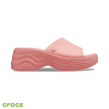 Crocs卡駱馳 (女鞋)Skyline天際 Slide平板涼拖鞋-208182-6UI