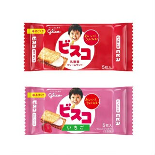 ?現貨 Glico 格力高 乳酸菌夾心餅 牛奶口味 草莓口味 餅乾 零食
