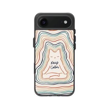 iPhone Air Clear (相機按鈕) 酷墨灰 - ilovedoodle (Lim Heng Swee) - Mindful Cat - 冷靜