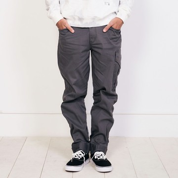 男裝 工作褲 山形黏扣縮口工裝長褲 灰色 山形 (942608) 【5th STREET】【APP下單享4%回饋】