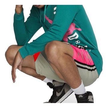 Air Jordan HBR Quick-dry Ventilate Basketball Short Pant Male Grey Pink
