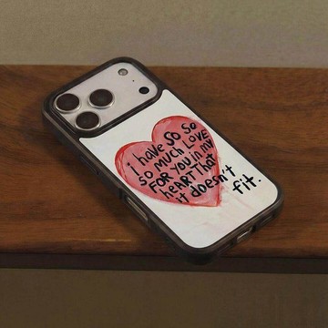 【現貨】4H出貨🎉磁吸殼 英文愛心適用iphone18创意 17 pro max手機殼16韓系15可愛14簡約13防摔殼