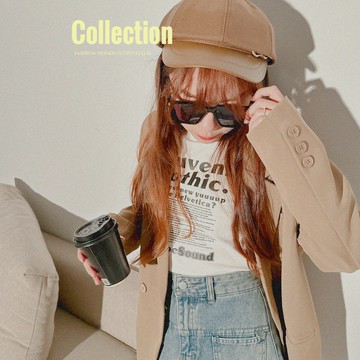 雙插口袋西裝外套-卡 【KT28775】