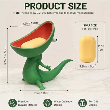 🚀台灣出貨🚀新品 Lizard Soap Holder 蜥蜴張嘴香皂盒裝飾3d打印收納擺件