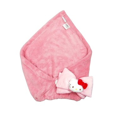 收納王妃 玩偶快乾擦髮帽 聚酯纖維 43x36cm  KT 粉色  1個