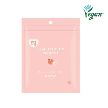 SKINFOOD Peach Cotton Zinc PCA Pad Pouch 10P