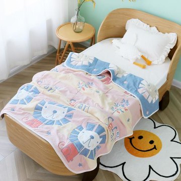 十層純棉兒童蓋被蓋毯秋冬款加厚被子嬰兒新生安撫毯幼兒園午睡被