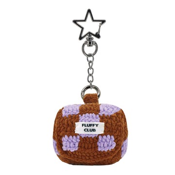 「將死！」棋盤格 AirPods 3 和 Pro 保護殼（棕紫星彈簧）