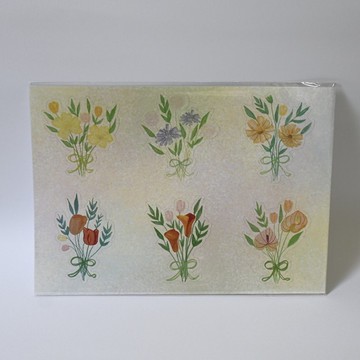 二束花花 透明貼紙 手繪 花草 手帳  手帳拼貼 貼紙