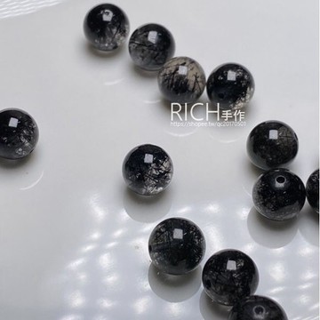 【Rich手作】黑髮  水晶 散珠 串珠 材料 台灣現貨 diy