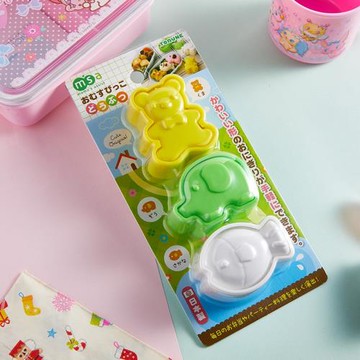 日本進口兒童迷你卡通可愛動物DIY三明治面包模具吐司飯團壓模