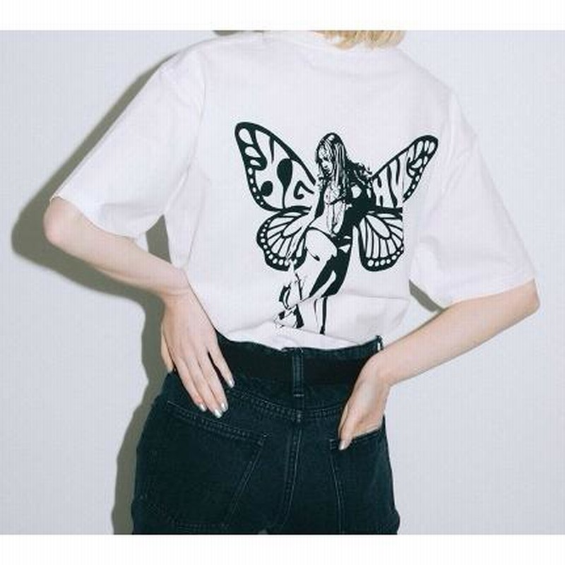 X-GIRL HYSTERIC GLAMOUR BUTTERFLY S/S T - Tシャツ/カットソー(半袖