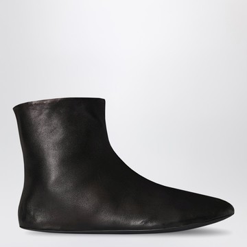 Stella ankle boots black in leather and shearling