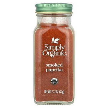 Simply Organic, 有機煙熏紅椒粉，2.72盎司（77克）