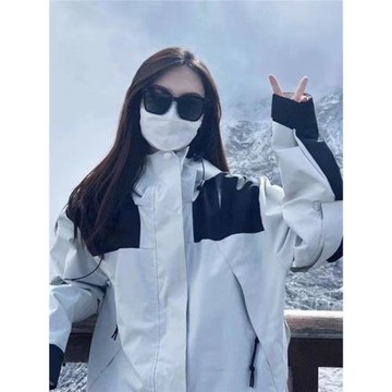 網紅款三合一沖鋒衣男女外套可拆卸防風防水登山服旅游套裝防寒服