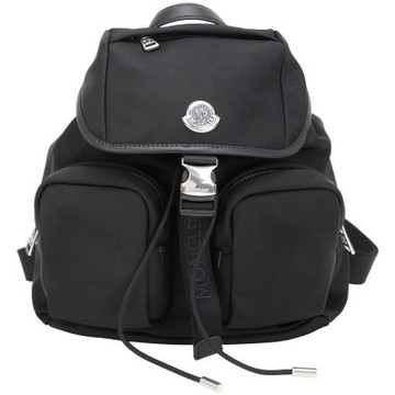 MONCLER New Trick 小款 翻蓋尼龍輕防水後背包(黑色)