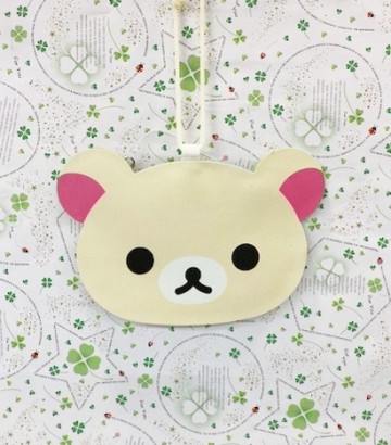【震撼精品百貨】Rilakkuma San-X 拉拉熊懶懶熊~拉拉熊造型票夾零錢包-妹妹(附繩)#11076