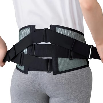 Mizuno 美津濃 日本製骨盤護腰帶 透氣加寬型 C3JKB30305 黑色 + 灰色  LL(95~115cm)  1個