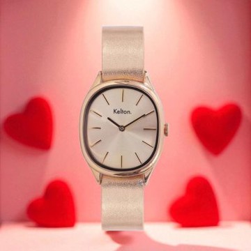 Kelton 凱爾頓錶 Colorama Colorama 紅粉佳人 橢圓形 時尚腕錶 女錶 復古-9123382