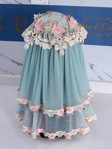 破壁機罩蕾絲防塵罩家用榨汁機空氣炸鍋蓋巾豆漿機防臟布多用蓋巾