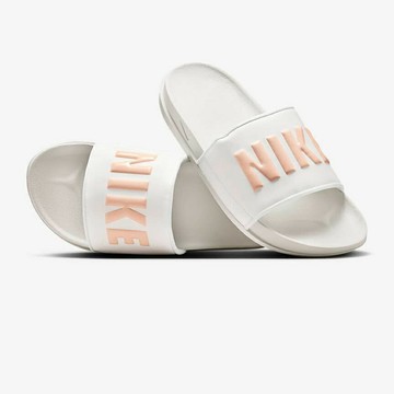 NIKE BQ4632112 女 拖鞋 W Offcourt SLIDE 白x橘粉【iSport愛運動】