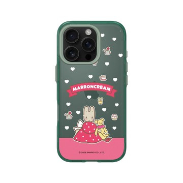 iPhone 16 Pro Clear 憂墨綠 - 三麗鷗-兔媽媽 Marron Cream - 兔媽媽與小熊