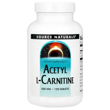 Source Naturals, 乙醯L-肉堿膳食補充片，500毫克，120片