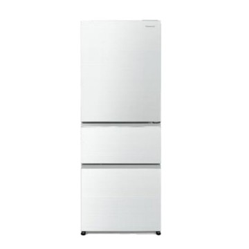 Panasonic國際牌450公升三門變頻玻璃晶鑽白冰箱NR-C454HG-W 一級能效
