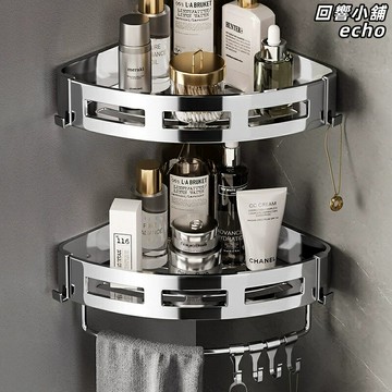 【德國工藝免打孔】毛巾架 浴室置物架 衛生間收納架 壁掛架 三角架 不鏽鋼材質 強力承重 防水防鏽 節省空間 免釘安裝