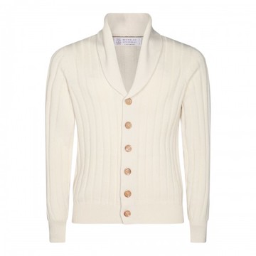 Brunello Cucinelli - Ecru Wool Knitwear 50