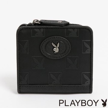 PLAYBOY - 短夾  Modishly系列 - 黑色