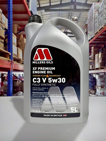 『油工廠』MILLERS OILS XF PREMIUM C3 V 5W30 全合成 汽油 柴油 機油 5L
