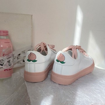 小白鞋女春款新款水果板鞋子ins潮鞋春秋百搭學生原宿ulzzan