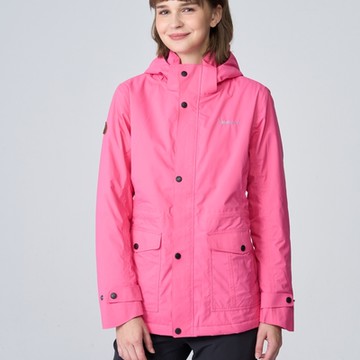 Wildland荒野女Polartec中空輕量防水外套珍珠粉