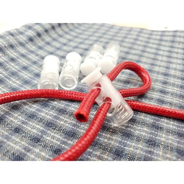 {布布村}長方型 束口繩扣 彈簧扣 鬆緊扣 手工材料 扣子