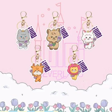 *韓國代購*GIDLE女娃IDLE亞克力卡通掛件鑰匙扣包包掛飾兩件套背包裝飾周邊
