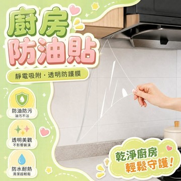 ✨台灣出貨✨廚房防油貼 居家靜電壁貼 防油靜電貼 廚房靜電保護膜 防油膜 防油壁貼 萬用壁貼 透明 防水 壁貼 裝飾貼