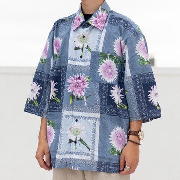 西林 CLIN｜古著｜Enyce Clothing Co. 短袖變形蟲襯衫 #PA0075_ 古著 復古 圖騰 花襯衫