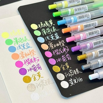 ✈️臺灣出貨✈️丨高光粉彩金屬筆彩色筆油漆筆記號筆DIY簽名筆0.5不掉色防水不掉色